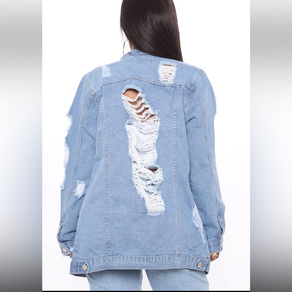 ‼️Distressed Denim Jacket‼️ - Picture 2 of 5